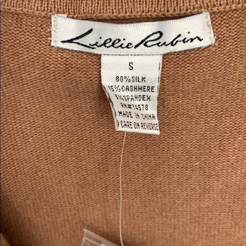 NWT! Lillie Rubin Ladies Tan Top - Picture 3 of 5